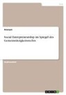 Anonymous - Social Entrepreneurship im Spiegel des Gemeinnützigkeitsrechts