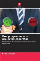 Boris Zalesskij - Dos programas aos projectos concretos