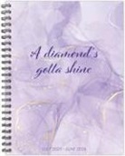 Willow Creek Press - A Diamond's Gotta Shine Academic July 2025 - June 2026 6.5 X 8.5 Weekly Monthly Softcover Planner