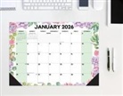 Willow Creek Press - Succulents Academic July 2025 - June 2026 17 X 12 Small Monthly Deskpad Calendar
