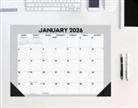 Willow Creek Press - Pinstripe Academic July 2025 - June 2026 17 X 12 Small Monthly Deskpad Calendar