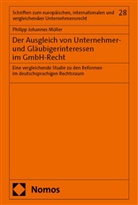 Philipp Johannes Müller - Der Ausgleich von Unternehmer- und Gläubigerinteressen im GmbH-Recht