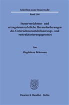 Magdalena Behmann - Steuerverfahrens- und ertragsteuerrechtliche Herausforderungen des Unternehmensstabilisierungs- und -restrukturierungsgesetzes