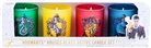 Insight Editions - Harry Potter: Hogwarts Houses Glass Votive Candle Set: Set of 4