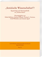 Heike Behlmer, Andreas Effland, Thomas L. Gertzen, Thomas L Gertzen u a, Orell Witthuhn, Annette Zgoll - "Semitische Wissenschaften"?