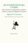 Marcial Morera, Miguel de Unamuno - De Fuerteventura a París : confinamiento y destierro vertido en sonetos por Miguel de Unamuno