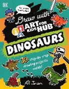 Art for Kids Hub, Rob Jensen, Jensen Rob - Draw with Art for Kids Hub Dinosaurs
