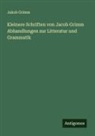 Jakob Grimm - Kleinere Schriften von Jacob Grimm Abhandlungen zur Litteratur und Grammatik
