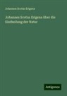 Johannes Scotus Erigena - Johannes Scotus Erigena über die Eintheilung der Natur