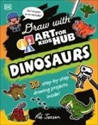 Art for Kids Hub, Rob Jensen, Jensen Rob - Draw with Art for Kids Hub Dinosaurs