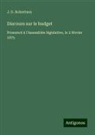 J. G. Robertson - Discours sur le budget