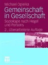 Michael Opielka - Gemeinschaft in Gesellschaft