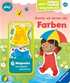 Kathrin Lena Orso, Ed Myer - Play+ Mein Spiel mit-Magnetbuch Komm, wir lernen Farben - ab 18 Monate