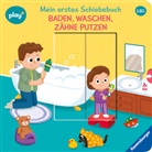 Maria Höck, Sypha Vendez - Play+ Mein erstes Schiebebuch Baden, waschen, Zähne putzen - ab 18 Monate