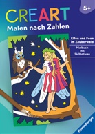 Maja Wagner - CreArt Malen nach Zahlen ab 5 - Elfen und Feen im Zauberwald