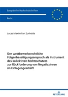 Lucas Zurheide - Der wettbewerbsrechtliche Folgenbeseitigungsanspruch als Instrument des kollektiven Rechtsschutzes zur Rückforderung von Negativzinsen im Einlagengeschäft