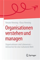 Klaus Henning, Renate Henning - Organisationen verstehen und managen