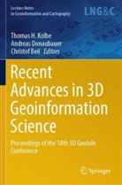 Christof Beil, Andreas Donaubauer, Thomas H. Kolbe - Recent Advances in 3D Geoinformation Science