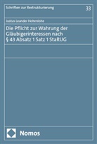 Justus Leander Hohenlohe - Die Pflicht zur Wahrung der Gläubigerinteressen nach § 43 Absatz 1 Satz 1 StaRUG