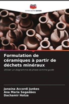 Dachamir Hotza, Janaína Accordi Junkes, Ana Maria Segadães - Formulation de céramiques à partir de déchets minéraux