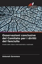 Anteneh Geremew - Osservazioni conclusive del Comitato per i diritti del fanciullo