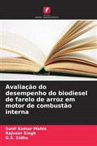 Sunil Kumar Mahla, G. S. Sidhu, G.S. Sidhu, Rajveer Singh - Avaliação do desempenho do biodiesel de farelo de arroz em motor de combustão interna