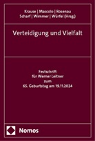 Daniel M. Krause, Georg Mascolo, Henning Rosenau, Henning Rosenau u a, Norbert Scharf, Renate Wimmer... - Verteidigung und Vielfalt