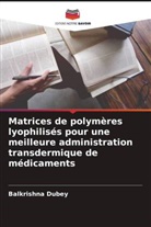 Balkrishna Dubey - Matrices de polymères lyophilisés pour une meilleure administration transdermique de médicaments