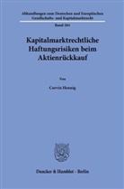 Corvin Hennig - Kapitalmarktrechtliche Haftungsrisiken beim Aktienrückkauf