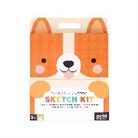 Petit Collage - Carry-Along Corgi Sketch Kit