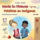 Kidkiddos Books - Words in Pictures - My Day (English Spanish Bilingual Children's Book)
