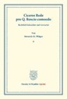Heinrich H. Pflüger - Ciceros Rede pro Q. Roscio comoedo.