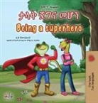 Kidkiddos Books, Liz Shmuilov - Being a Superhero (Amharic English Bilingual Children's Book)