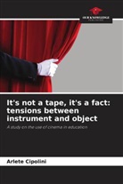 Arlete Cipolini - It's not a tape, it's a fact: tensions between instrument and object