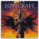 Flame Tree Publishing - Lovecraft: Illustrated By Jason Engle Wall Calendar 2026 Art Calendar
