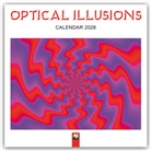 Flame Tree Publishing - Optical Illusions Wall Calendar 2026 (Art Calendar)