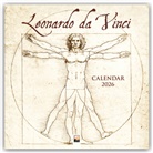 Flame Tree Publishing - Leonardo Da Vinci Wall Calendar 2026 (Art Calendar)