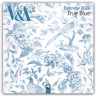 Flame Tree Publishing - V&a: True Blue Wall Calendar 2026 (Art Calendar)