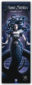 Flame Tree Publishing - Anne Stokes Slim Calendar 2026 (Art Calendar)