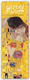 Flame Tree Publishing - Gustav Klimt Slim Calendar 2026 (Art Calendar)
