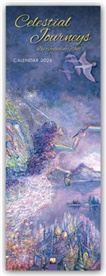 Flame Tree Publishing - Celestial Journeys By Josephine Wall Slim Calendar 2026 (Art Calendar)