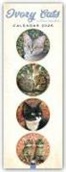 Ivory Cats Slim Calendar 2026 (Art Calendar)