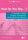 D Geraint Lewis, D. Geraint Lewis - How Do You Say... A Checklist of Welsh Phrases, Expressions,