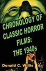 Donald C Willis, Donald C. Willis - Chronology of Classic Horror Films