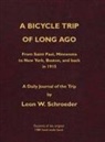Leon W Schroeder - A Bicycle Trip of Long Ago
