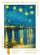 Flame Tree Publishing - Vincent Van Gogh: Starry Night Over the Rhone (Foiled Quarto Journal)