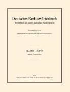 Heidelberger Akademie der Wissenschaften, Heidelberger Akademie der Wissenschaften - Deutsches Rechtswörterbuch: Deutsches Rechtswörterbuch