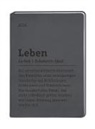 GRAFIK WERKSTATT Das Original - Terminplaner Lederlook 2026 Schwarz