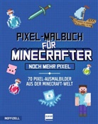 Daniele Sapuppo, Daniele Sapuppo, Ullmann Medien Verlag, Ullmann Medien Verlag - Pixel-Malbuch für Minecrafter - Noch mehr Pixel - 70 Pixel-Ausmalbilder aus der Minecraft-Welt
