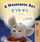 Kidkiddos Books, Sam Sagolski - A Wonderful Day (English Amharic Bilingual Children's Book)